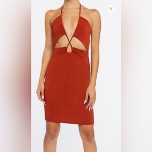 Forever 21 rust color dress. Stretch. Size small. NEW! NWT.